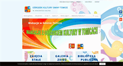 Desktop Screenshot of kultura.tomice.pl